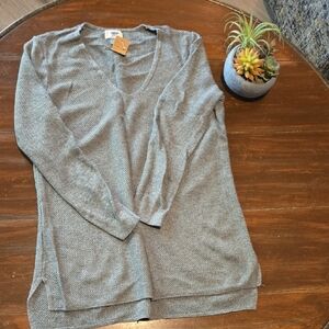 Old Navy Heather Gray Knit Tunic Sweater #857